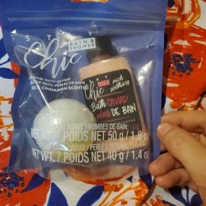 Chic. Bathbomb & bath caviar bundle